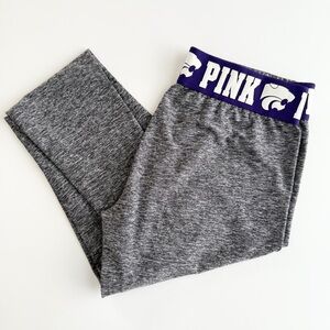 PINK Victoria's Secret K-State Gray Leggings - XS